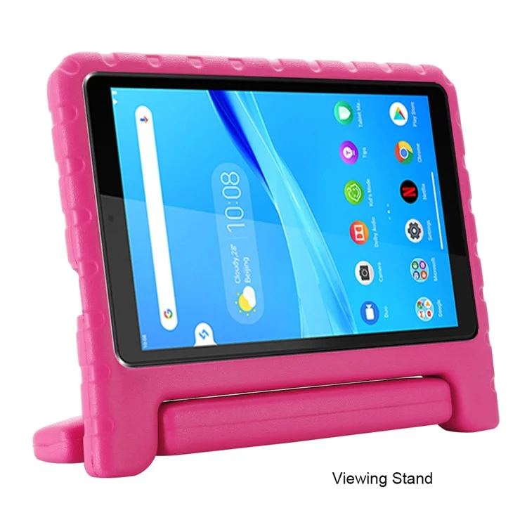 EVA Foam Shockproof Tablet Case with Handle Kickstand for Lenovo Tab M8 TB-8705F/Tab M8 (3rd Gen) - Rose-Cellmalls