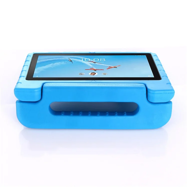 Drop-proof Kids Safe EVA Tablet Protection Case with Kickstand for Lenovo Tab P10 / Tab M10 TB-X605F - Blue-Cellmalls