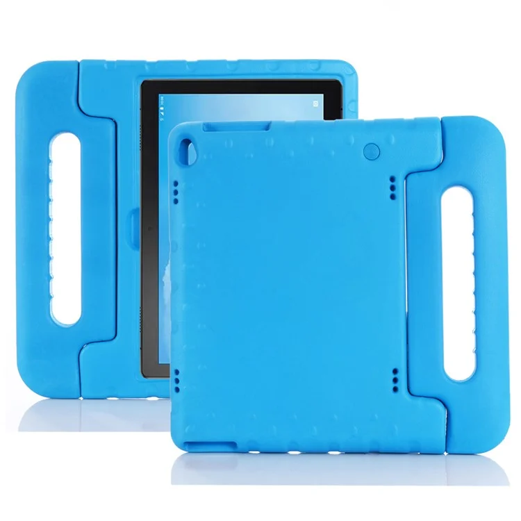 Drop-proof Kids Safe EVA Tablet Protection Case with Kickstand for Lenovo Tab P10 / Tab M10 TB-X605F - Blue-Cellmalls