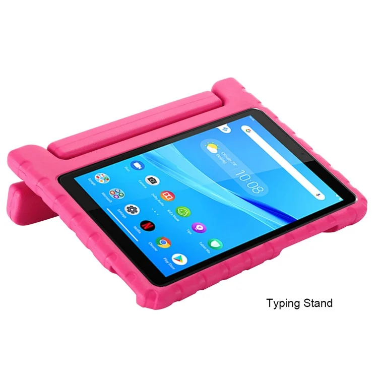 EVA Foam Shockproof Tablet Case with Handle Kickstand for Lenovo Tab M8 TB-8705F/Tab M8 (3rd Gen) - Rose-Cellmalls