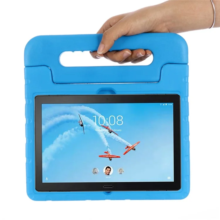 Drop-proof Kids Safe EVA Tablet Protection Case with Kickstand for Lenovo Tab P10 / Tab M10 TB-X605F - Blue-Cellmalls