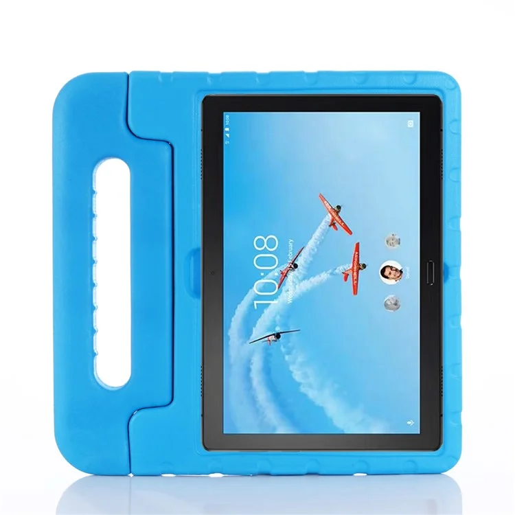 Drop-proof Kids Safe EVA Tablet Protection Case with Kickstand for Lenovo Tab P10 / Tab M10 TB-X605F - Blue-Cellmalls