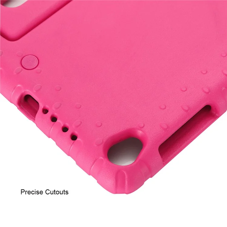 EVA Foam Shockproof Tablet Case with Handle Kickstand for Lenovo Tab M8 TB-8705F/Tab M8 (3rd Gen) - Rose-Cellmalls