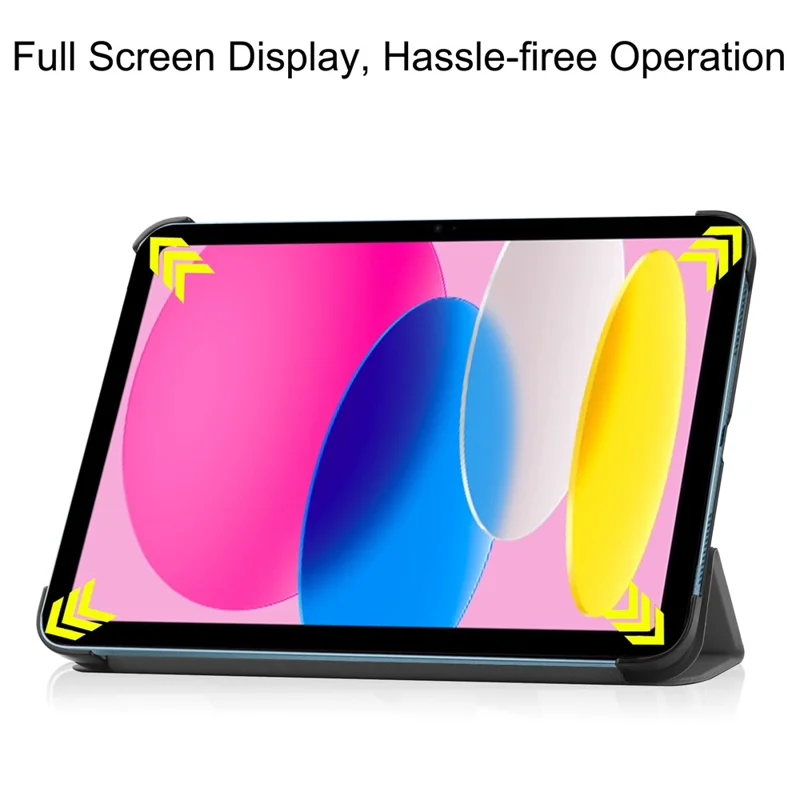 For iPad (2025) / 10.9 (2022) Case Anti-Drop Leather Stand Tablet Cover - Grey-Cellmalls