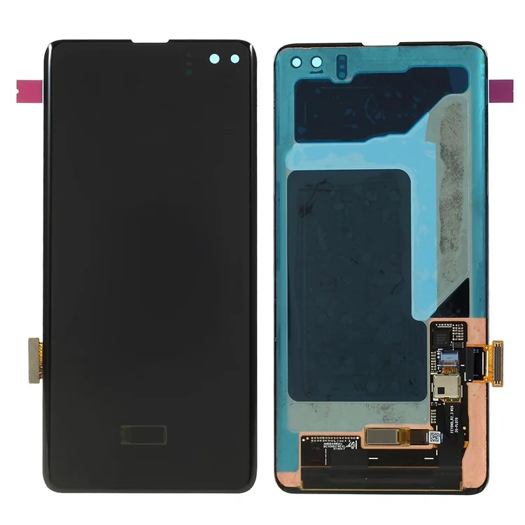 LCD Screen and Digitizer Assembly Replace Part (without Logo) for Samsung Galaxy S10 Plus G975 - Black-Cellmalls
