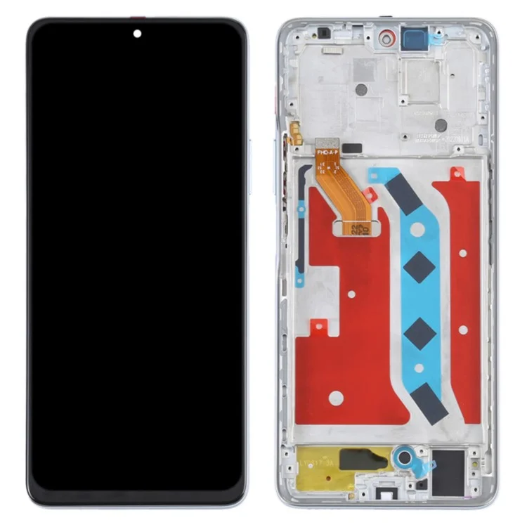For Honor X30 5G OEM Grade S LCD Screen and Digitizer Assembly + Frame Replacement Part (without Logo) - Black-Cellmalls