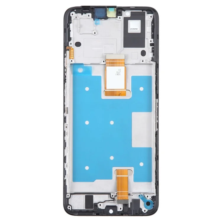 For Honor X7a 4G OEM Grade S LCD Screen and Digitizer Assembly + Frame Replacement Part (without Logo) - Silver-Cellmalls