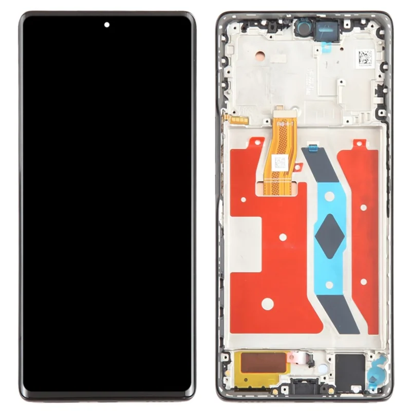 For Honor X9a 5G OEM Grade S AMOLED Screen and Digitizer Assembly + Frame (Without Logo) - Black-Cellmalls