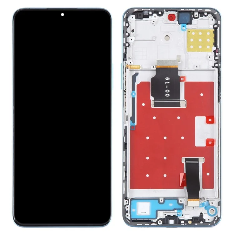 For Honor X8a 4G OEM Grade S LCD Screen and Digitizer Assembly + Frame Replacement Part (without Logo) - Black-Cellmalls