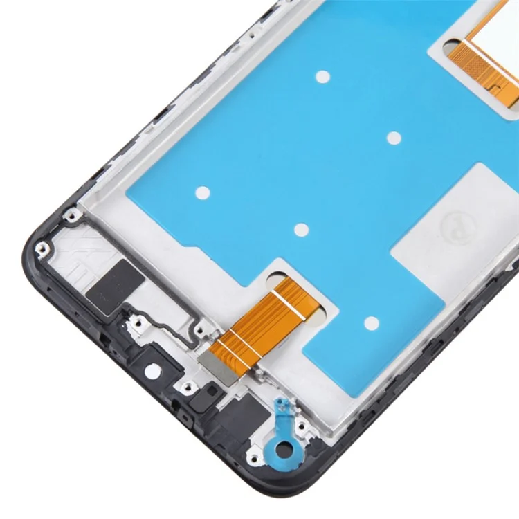 For Honor X7a 4G OEM Grade S LCD Screen and Digitizer Assembly + Frame Replacement Part (without Logo) - Silver-Cellmalls