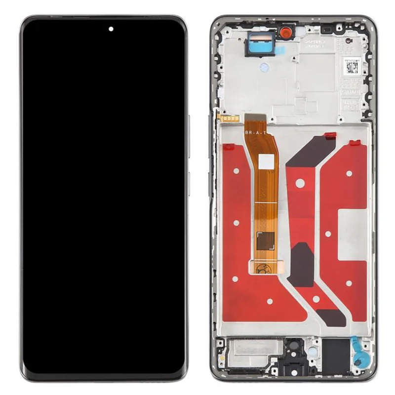 For Honor X60 Pro 5G OEM Grade S AMOLED Screen and Digitizer Assembly + Frame (Without Logo) - Black-Cellmalls