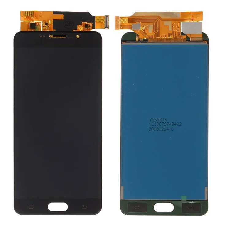 LCD Screen and Digitizer Assembly with Screen Brightness IC for Samsung Galaxy A7 (2016) A710 - Black-Cellmalls