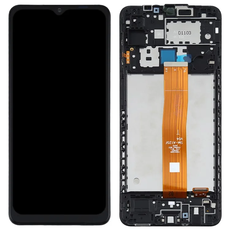 Grade C LCD Screen and Digitizer Assembly + Frame Replacement (without Logo) for Samsung Galaxy A12 A125-Cellmalls