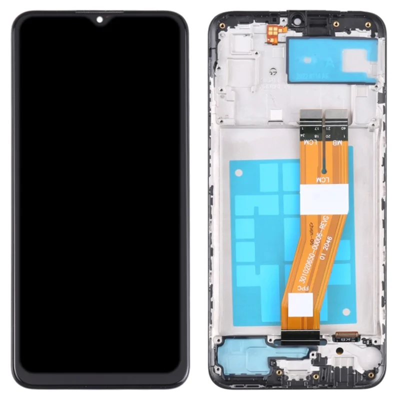 For Samsung Galaxy A03 (164.2mm) A035 Grade C LCD Screen and Digitizer Assembly + Frame Replacement Part (without Logo)-Cellmalls