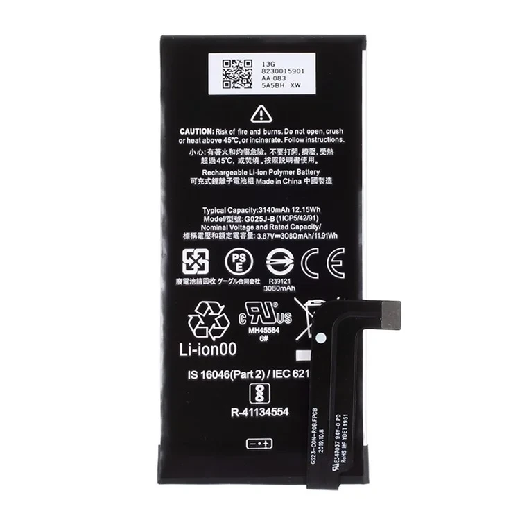 3.85V 3080mAh Battery Replacement (Encode: G025J-B) for Google Pixel 4a 4G (Without Logo)-Cellmalls