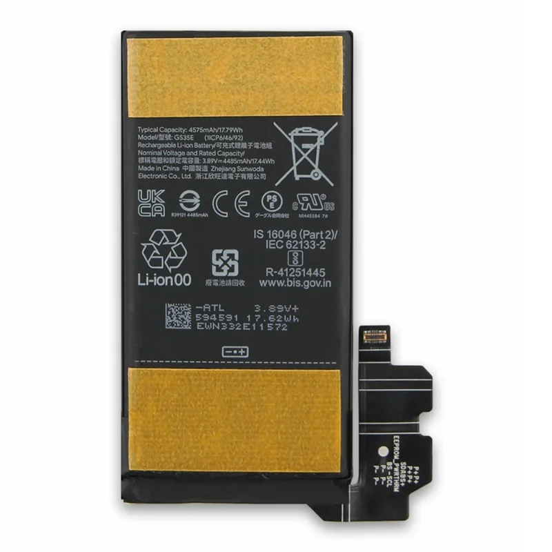 For Google Pixel 8 3.89V 4485mAh Li-Polymer Battery Assembly Part (Without Logo) (Encode: GS35E)-Cellmalls