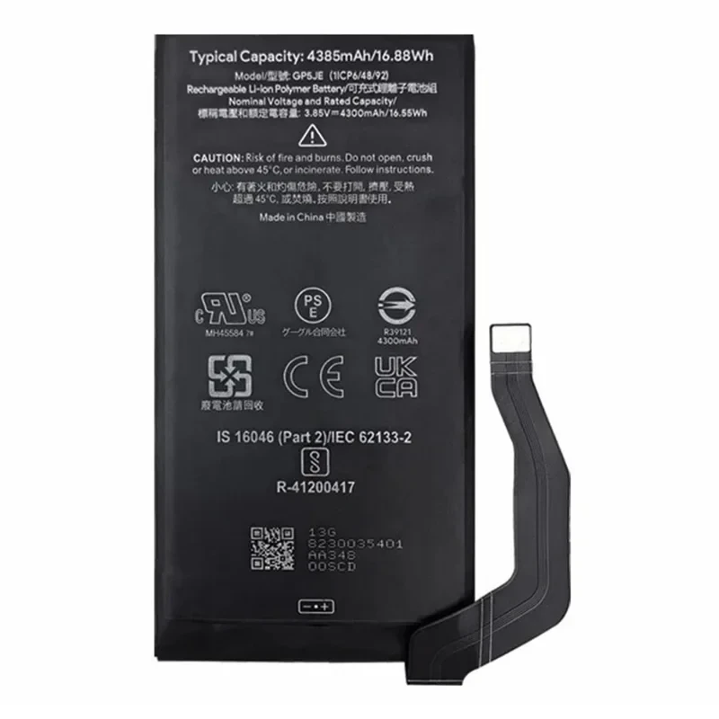 For Google Pixel 7a 3.85V 4300mAh Li-Polymer Battery Assembly Part (Without Logo) (Encode: GP5JE)-Cellmalls