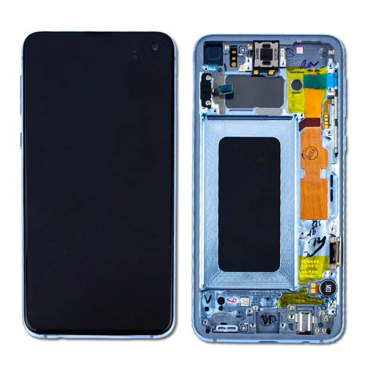 OEM LCD Screen and Digitizer Assembly + Frame Replace Part for Samsung Galaxy S10e G970 - Blue-Cellmalls