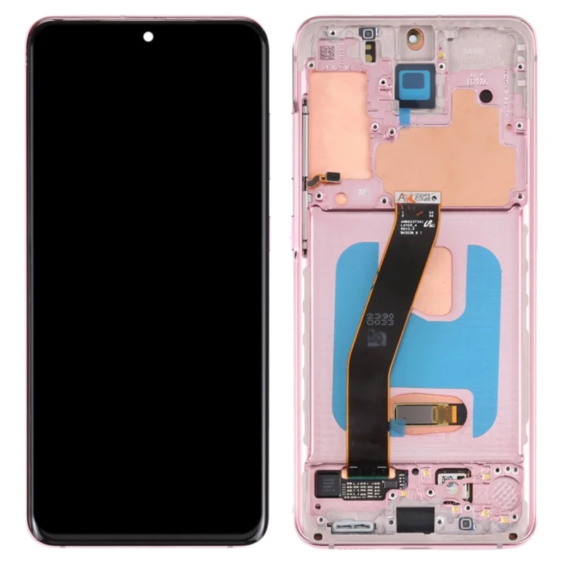 For Samsung Galaxy S20 4G G980 / S20 5G G981 OEM Grade S AMOLED Screen and Digitizer Assembly + Frame (Without Logo) - Pink-Cellmalls