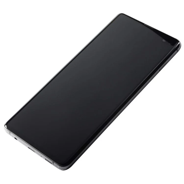 For Samsung Galaxy S10 Plus G975 LCD Screen and Digitizer Assembly + Frame Part (without Logo) - Black-Cellmalls