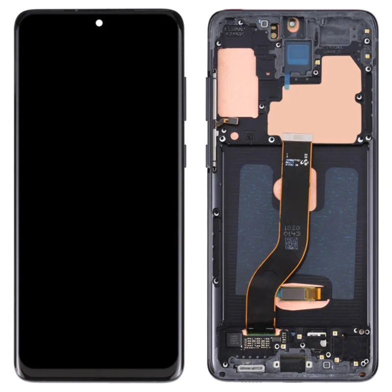 For Samsung Galaxy S20 Plus 5G G986 / S20 Plus 4G G985 6.7 inch OEM Grade S AMOLED Screen and Digitizer Assembly + Frame (Without Logo) - Black-Cellmalls