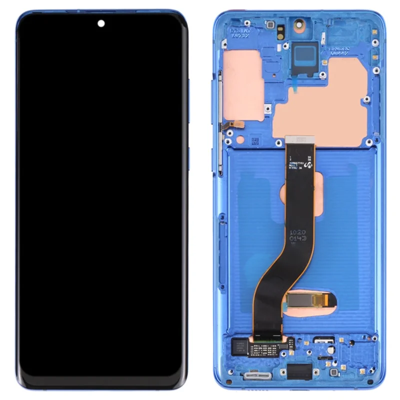 For Samsung Galaxy S20 Plus 5G G986 / S20 Plus 4G G985 6.7 inch OEM Grade S AMOLED Screen and Digitizer Assembly + Frame (Without Logo) - Black-Cellmalls