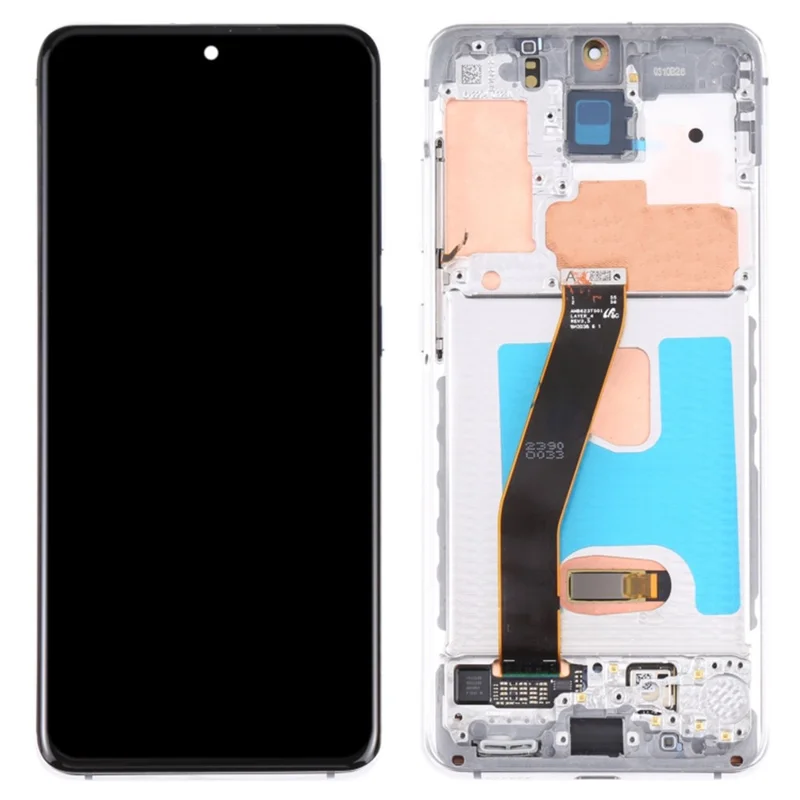 For Samsung Galaxy S20 4G G980 / S20 5G G981 OEM Grade S AMOLED Screen and Digitizer Assembly + Frame (Without Logo) - Pink-Cellmalls