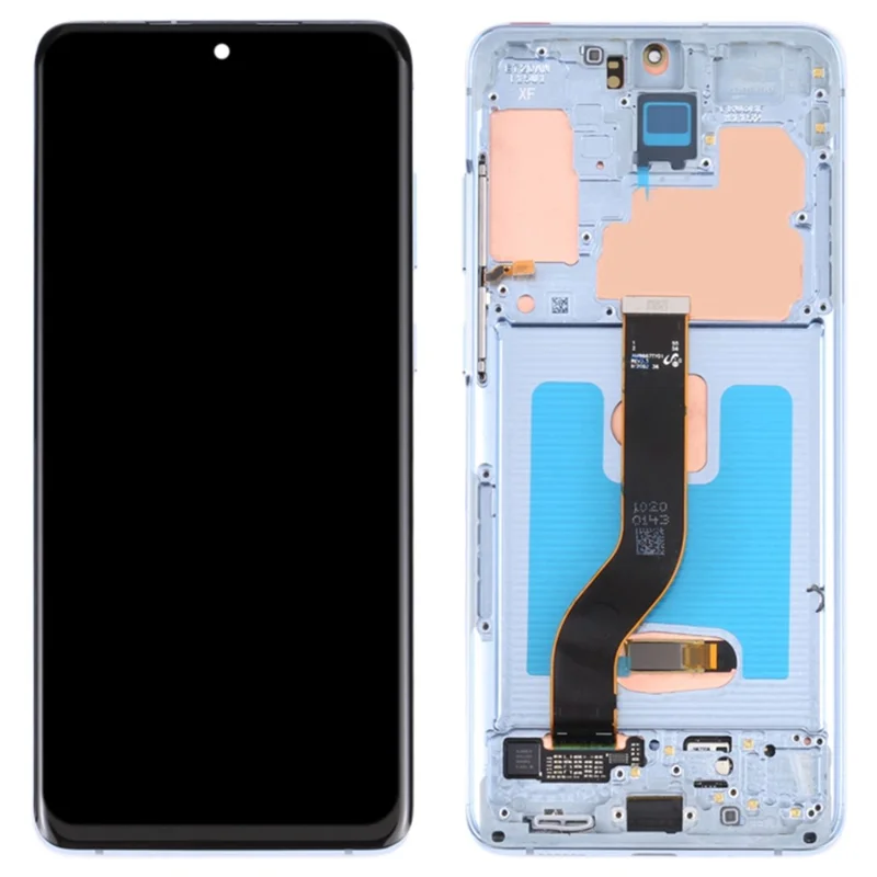 For Samsung Galaxy S20 Plus 5G G986 / S20 Plus 4G G985 6.7 inch OEM Grade S AMOLED Screen and Digitizer Assembly + Frame (Without Logo) - Black-Cellmalls