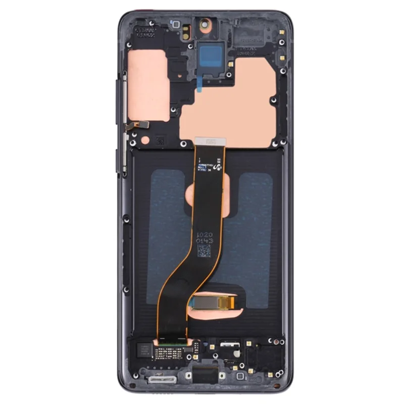 For Samsung Galaxy S20 Plus 5G G986 / S20 Plus 4G G985 6.7 inch OEM Grade S AMOLED Screen and Digitizer Assembly + Frame (Without Logo) - Black-Cellmalls