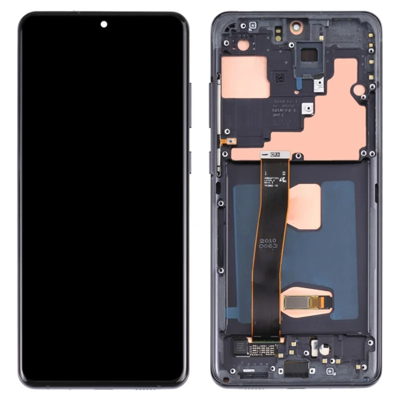 For Samsung Galaxy S20 Ultra / S20 Ultra 5G G988 OEM Grade S AMOLED Screen and Digitizer Assembly + Frame (Without Logo) - Black-Cellmalls