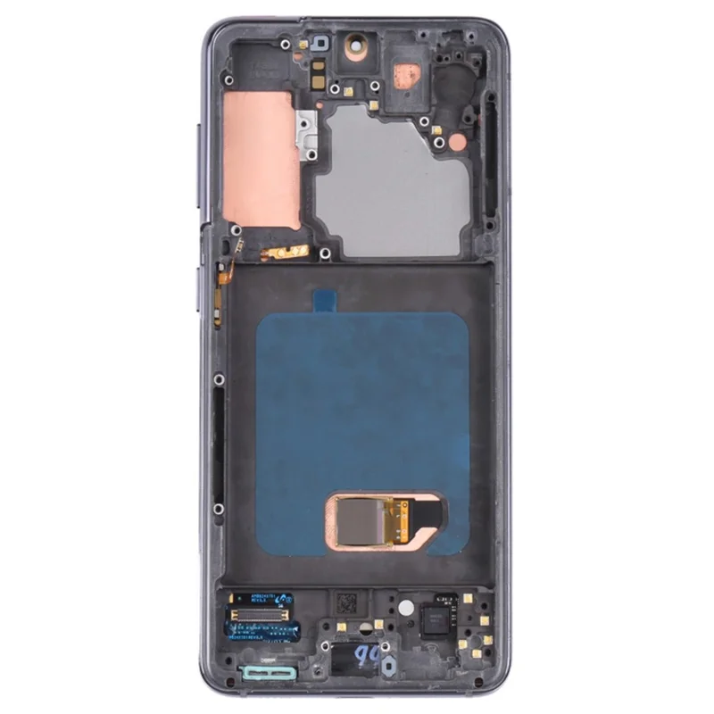 For Samsung Galaxy S21 5G G991 OEM Grade S AMOLED Screen and Digitizer Assembly + Frame (Without Logo) - Grey-Cellmalls
