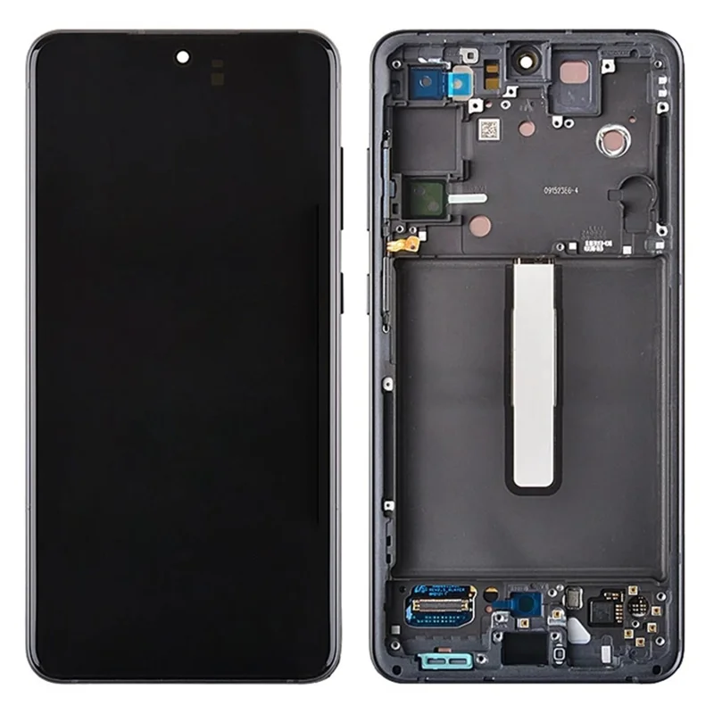 For Samsung Galaxy S21 FE 5G Grade B AMOLED Screen and Digitizer Assembly + Frame (without Logo) - White-Cellmalls