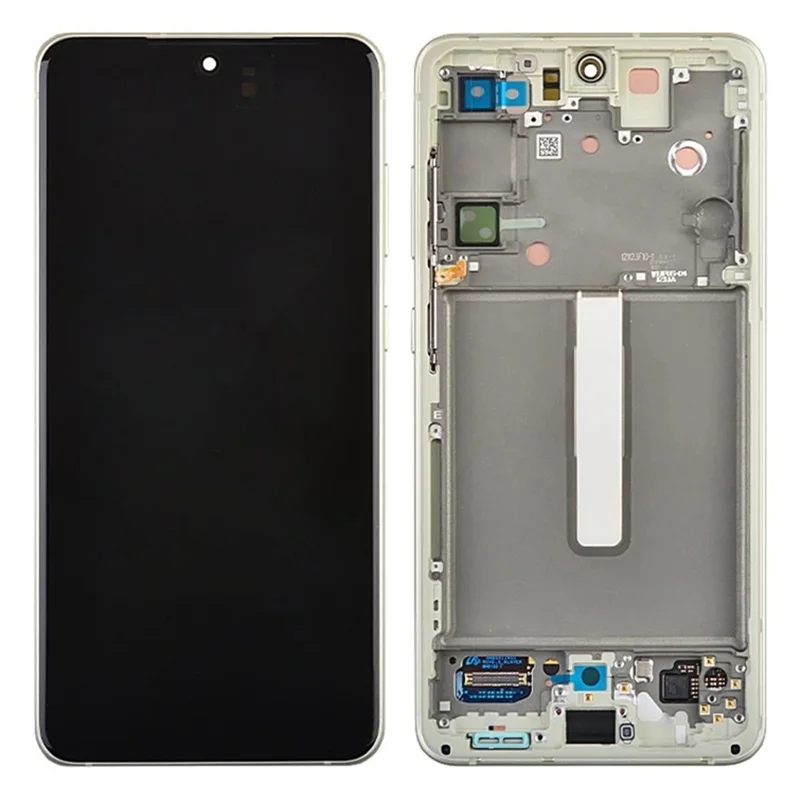 For Samsung Galaxy S21 FE 5G Grade B AMOLED Screen and Digitizer Assembly + Frame (without Logo) - White-Cellmalls