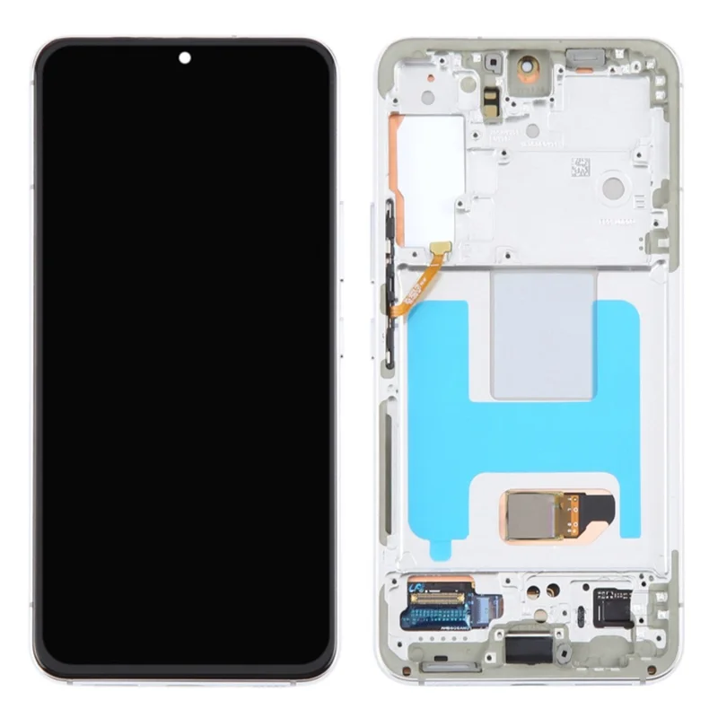For Samsung Galaxy S22 5G S901B OEM Grade S AMOLED Screen and Digitizer Assembly + Frame (Without Logo) - Black-Cellmalls