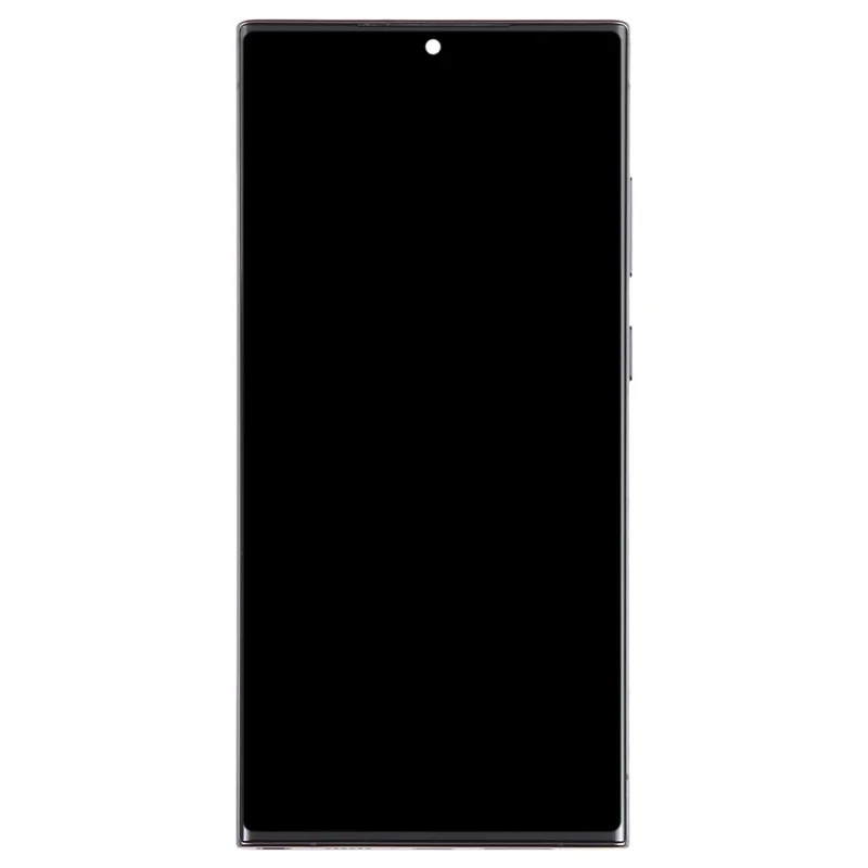 For Samsung Galaxy S23 Ultra S918 6.8 inch OEM Grade S AMOLED Screen and Digitizer Assembly + Frame (Without Logo) - Black-Cellmalls