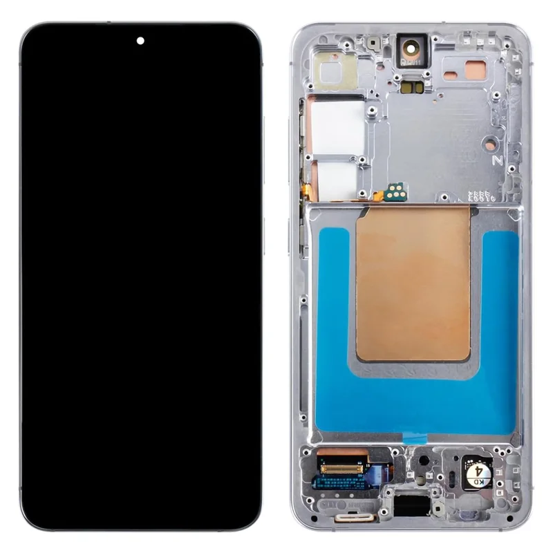 For Samsung Galaxy S24 S921B (EU Version) OEM Grade S AMOLED Screen and Digitizer Assembly + Frame (Without Logo) - Orange-Cellmalls