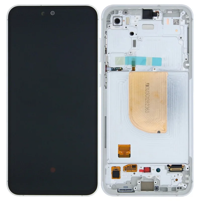 For Samsung Galaxy S23 FE S711B OEM Grade S AMOLED Screen and Digitizer Assembly + Frame (Without Logo) - Black-Cellmalls