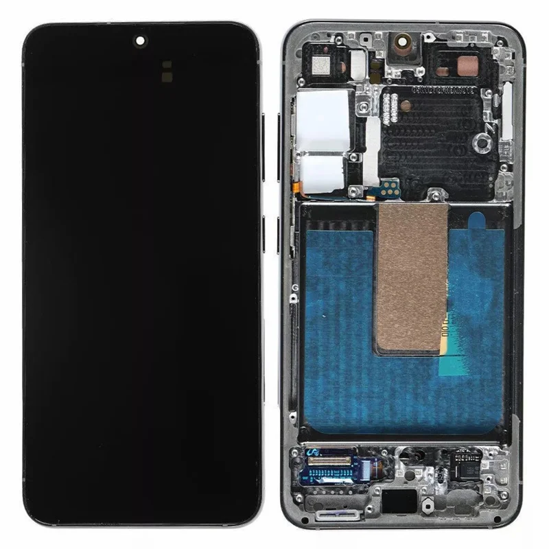 For Samsung Galaxy S23 S911B OEM Grade S AMOLED Screen and Digitizer Assembly + Frame (Without Logo) - Black-Cellmalls