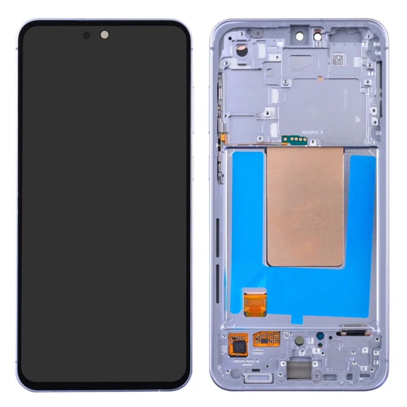 For Samsung Galaxy S24 FE S721B OEM Grade S AMOLED Screen and Digitizer Assembly + Frame (Without Logo) - Black-Cellmalls