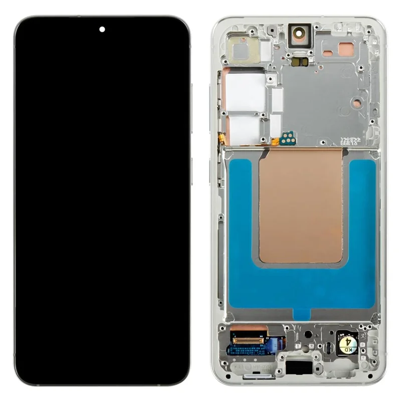 For Samsung Galaxy S24 S921B (EU Version) OEM Grade S AMOLED Screen and Digitizer Assembly + Frame (Without Logo) - Orange-Cellmalls