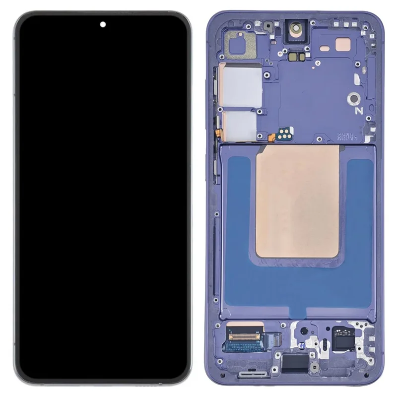 For Samsung Galaxy S24+ S926B (EU Version) OEM Grade S AMOLED Screen and Digitizer Assembly + Frame (Without Logo) - Orange-Cellmalls