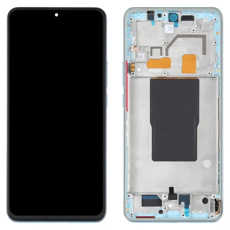 For Xiaomi Redmi K50 Ultra 5G / 12T 5G / 12T Pro 5G Grade S OEM AMOLED Screen and Digitizer Assembly + Frame Part (without Logo) - Black-Cellmalls