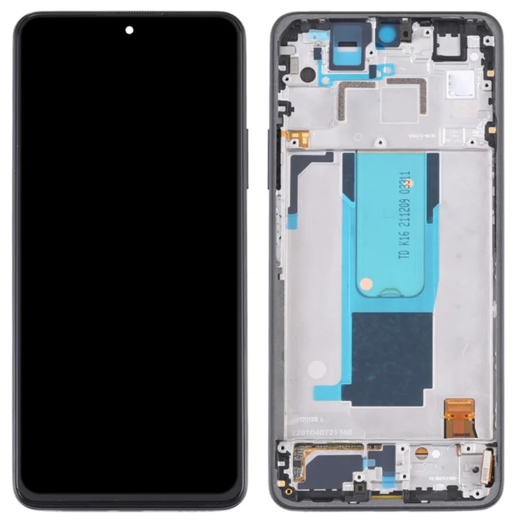For Xiaomi Redmi Note 11 Pro 5G (China) (MediaTek) / Note 11 Pro+ 5G / 11i 5G / 11i HyperCharge 5G OEM Grade S AMOLED Screen and Digitizer Assembly + Frame Part (without Logo) - Black-Cellmalls