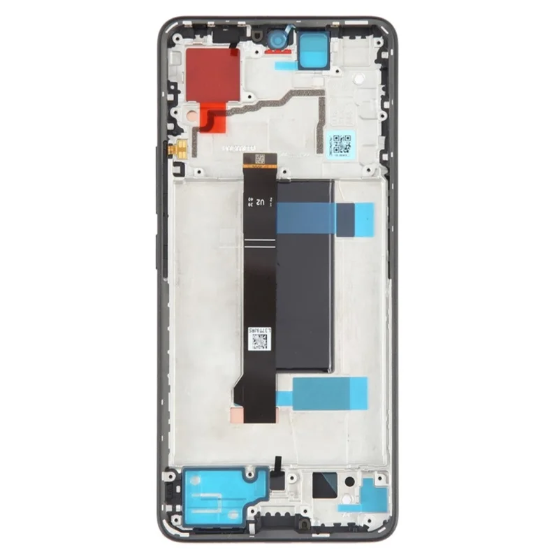 For Xiaomi Redmi Note 13 Pro 5G / Poco X6 5G OEM Grade S AMOLED Screen and Digitizer Assembly + Frame Part (Without Logo) - Black-Cellmalls