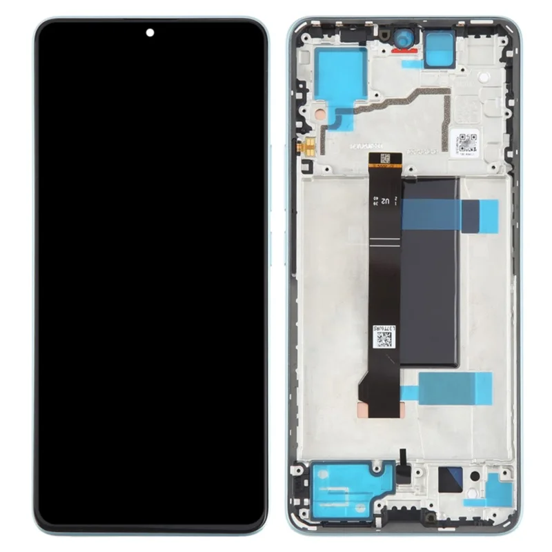 For Xiaomi Redmi Note 13 Pro 5G / Poco X6 5G OEM Grade S AMOLED Screen and Digitizer Assembly + Frame Part (Without Logo) - Black-Cellmalls