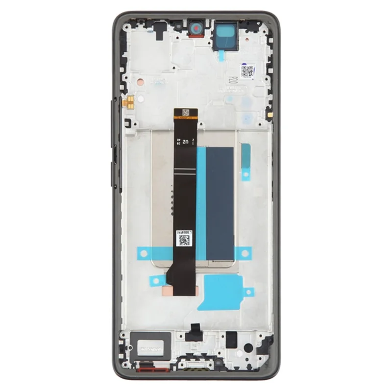 For Xiaomi Redmi Note 13 Pro+ 5G OEM Grade S AMOLED Screen and Digitizer Assembly + Frame (Without Logo) - Black-Cellmalls