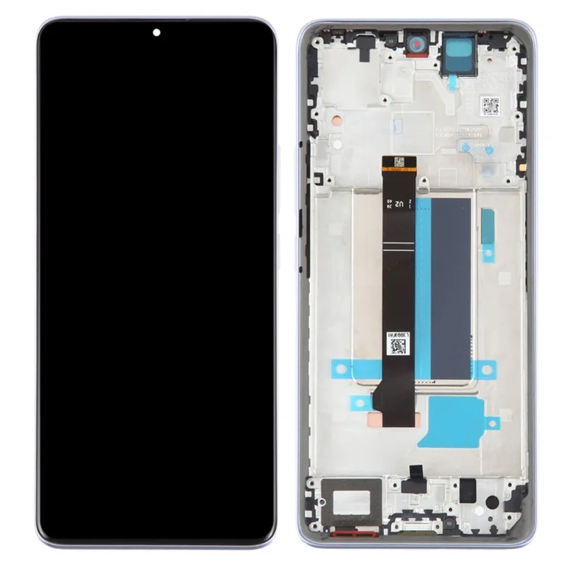 For Xiaomi Redmi Note 13 Pro+ 5G OEM Grade S AMOLED Screen and Digitizer Assembly + Frame (Without Logo) - Black-Cellmalls