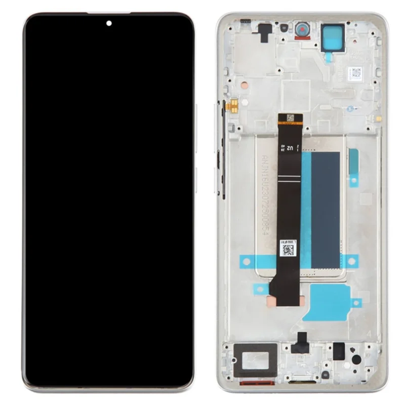 For Xiaomi Redmi Note 13 Pro+ 5G OEM Grade S AMOLED Screen and Digitizer Assembly + Frame (Without Logo) - Black-Cellmalls