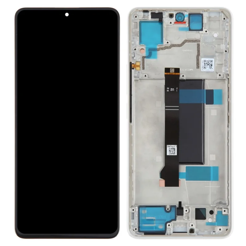 For Xiaomi Redmi Note 13 Pro 5G / Poco X6 5G OEM Grade S AMOLED Screen and Digitizer Assembly + Frame Part (Without Logo) - Black-Cellmalls