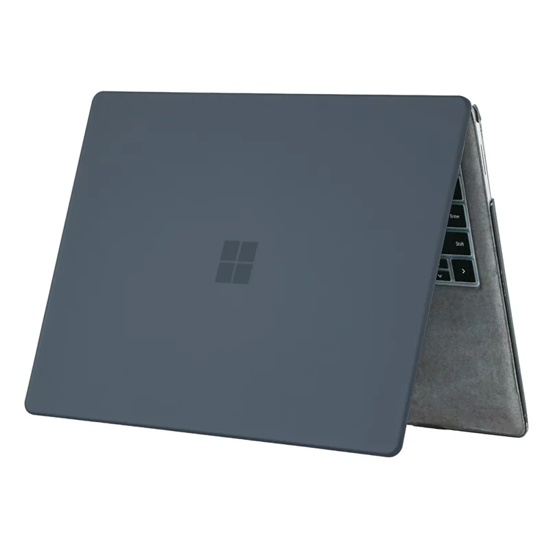Matte Case For Microsoft Surface Laptop 5  /  4  /  3  /  2 13.5 (1769  /  1867  /  1958  /  1950) Hard PC Laptop Cover - Black-Cellmalls